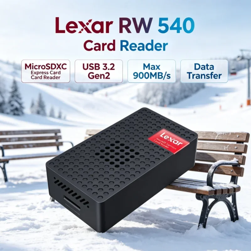 Lexar RW540 MicroSDXC Express Card Reader Max 900MB/s PLAY PRO MicroSD Card Reader UHS-I UHS-II for Video Transfer