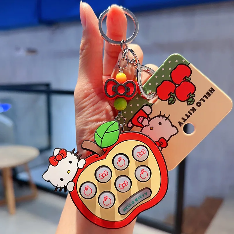 Sanrio Hello Kitty Keychain Girls Bag Pendant Kt Cat Cartoon Doll Toy Exquisite Key Chain Kawaii Surprise Girls Kids Gifts image 5