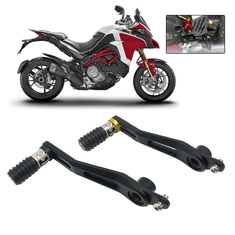 

For Ducati Multistrada 1200 Enduro 2011-2018 2017 Motorcycle CNC Aluminum Adjustable Folding Gear Shifter Shift Pedal Lever