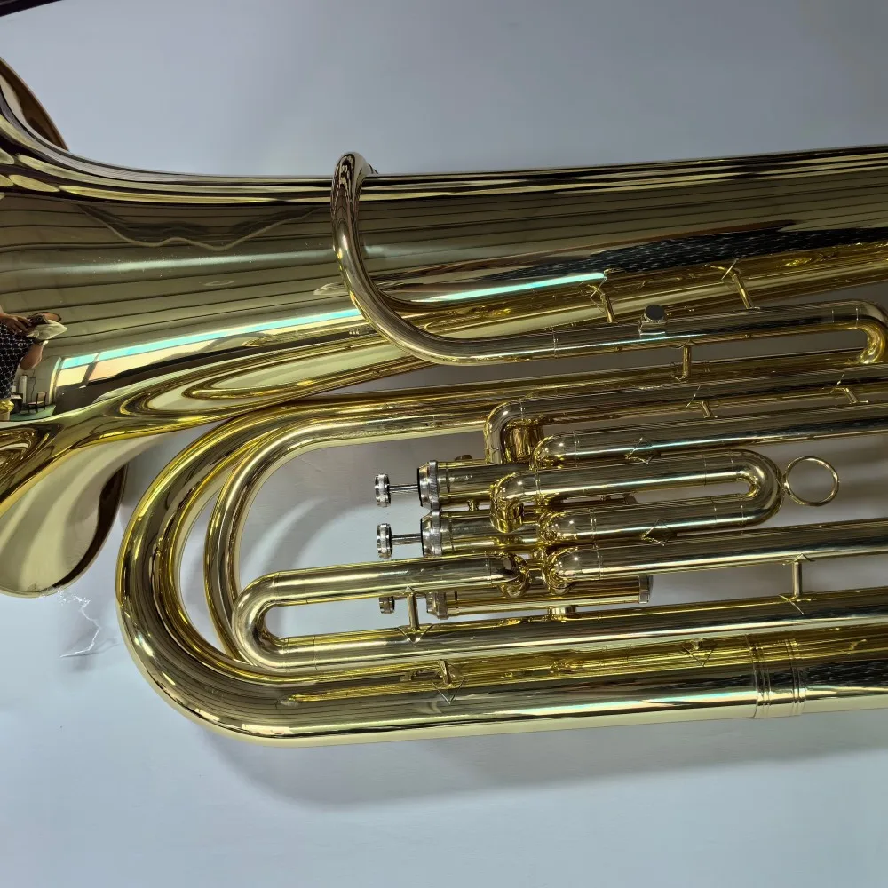 3 Pistons Standard Bb Key Tuba Good Price Perfect Polishing and Surface Precise Pitch