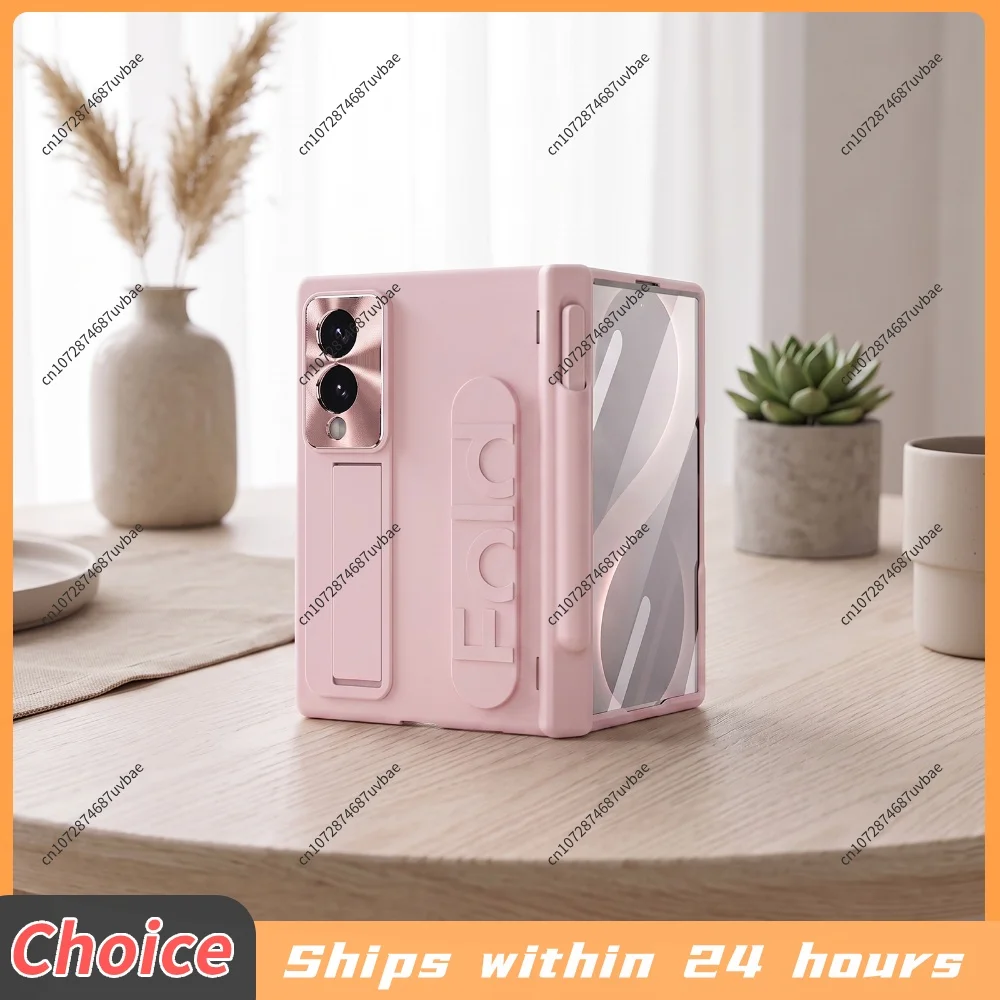 for Galaxy Z Fold 8 5G 2026 Full Coverage Hinge Protection Screen Protector with Pen Holder Phone Case Portable Stand
