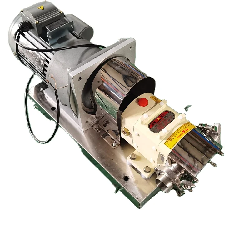 

1.5KW Single-Phase 220V Lobe Pump Double Rotor Pump for Chocolate Honey Syrup Food-Hygiene Cam Type