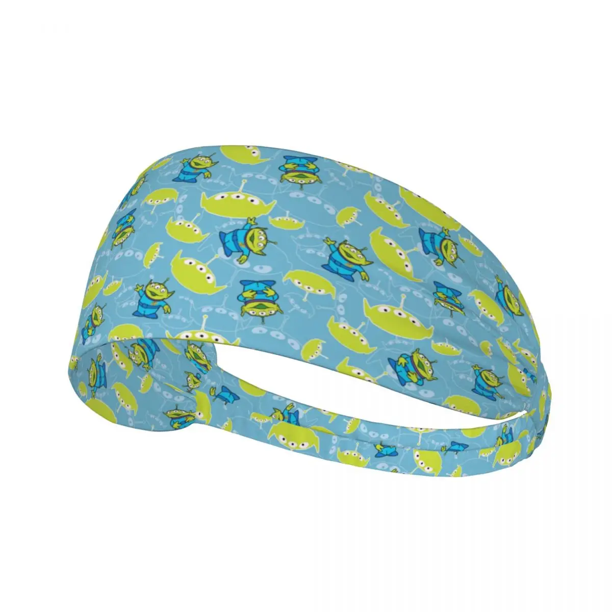 Custom Cartoon Toy Story Aliens Sweatband Women Men Moisture Wicking Workout Headband for Cycling