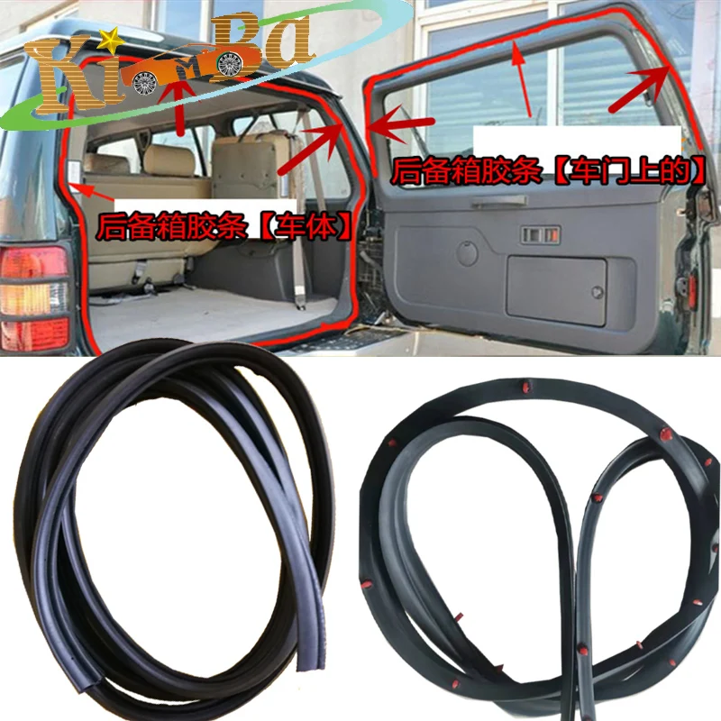 

KIMBA Rear Door Rubber Seal Doorpost Strip For Mitsubishi Pajero MONTERO V31 V43 V32 V33 1989 1990 1991 1992 1993 1994 - 1999