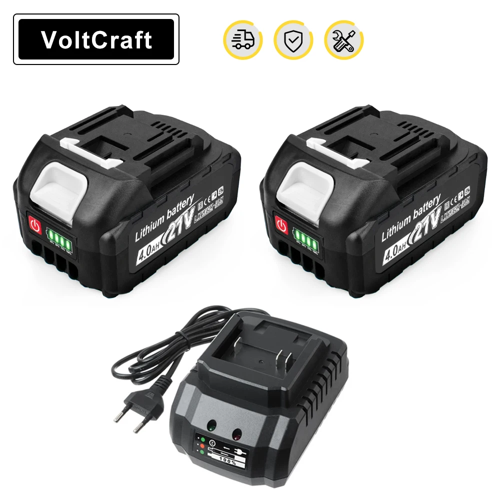 4.0Ah Rechargeable LithiumIon Battery for Makita Lithium Battery Capacity Indicator For 21V 18V Electric Wrench Drill Power Tool