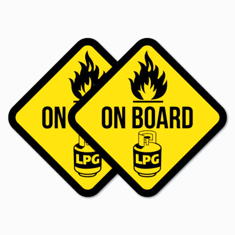 

Наклейки для украшения автомобиля, 2 х сжиженного нефтяного газа, LP, предупреждающая на борту, наклейка для опасности, наклейка, знак безопасности, винил для автомобиля, 15 см, ПВХ KK