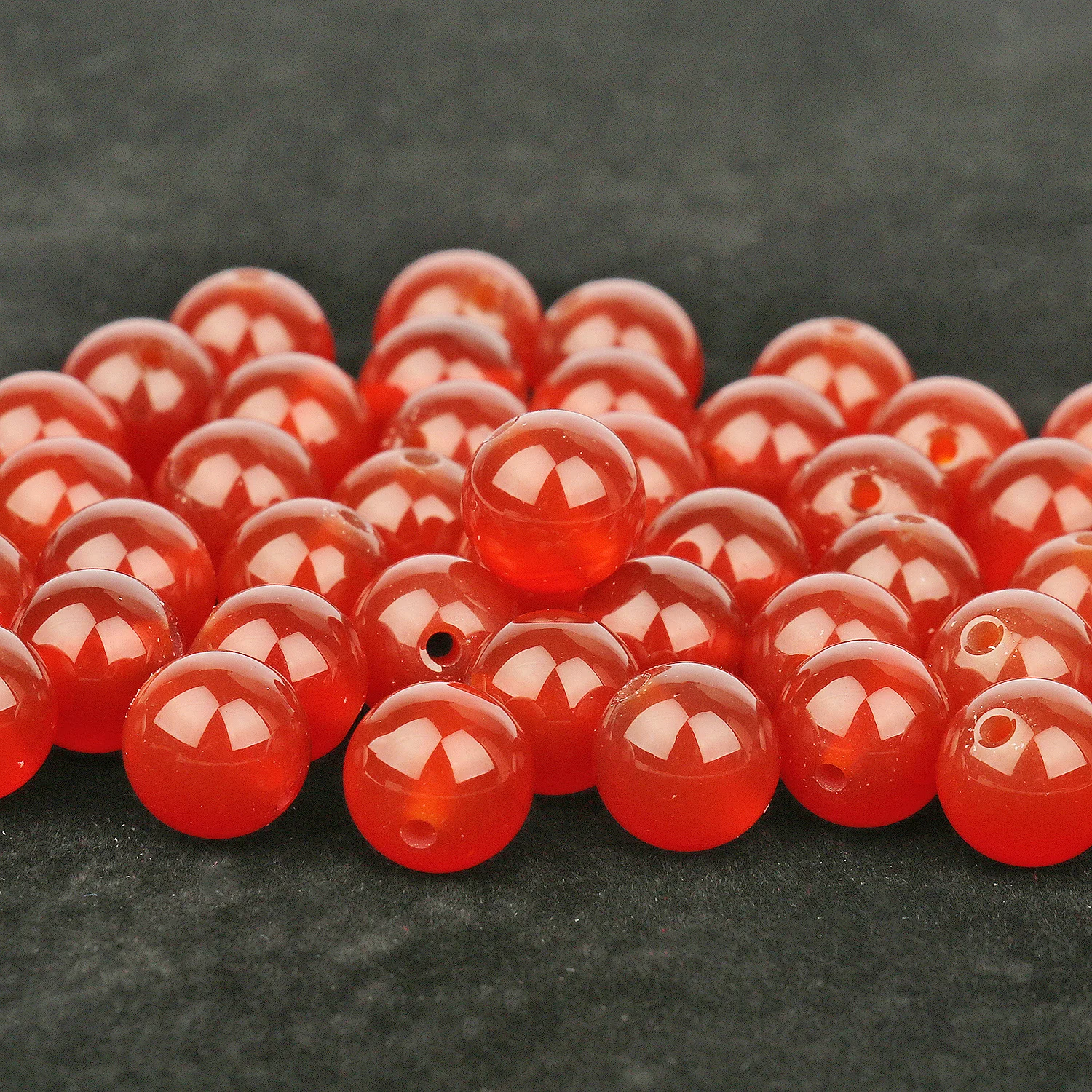 Großhandel Natürliche Rote Achat-Karneol-Steinperlen 4-12mm Runde Lose Perlen für Schmuckherstellung DIY Armband-Zubehör – Detail 6