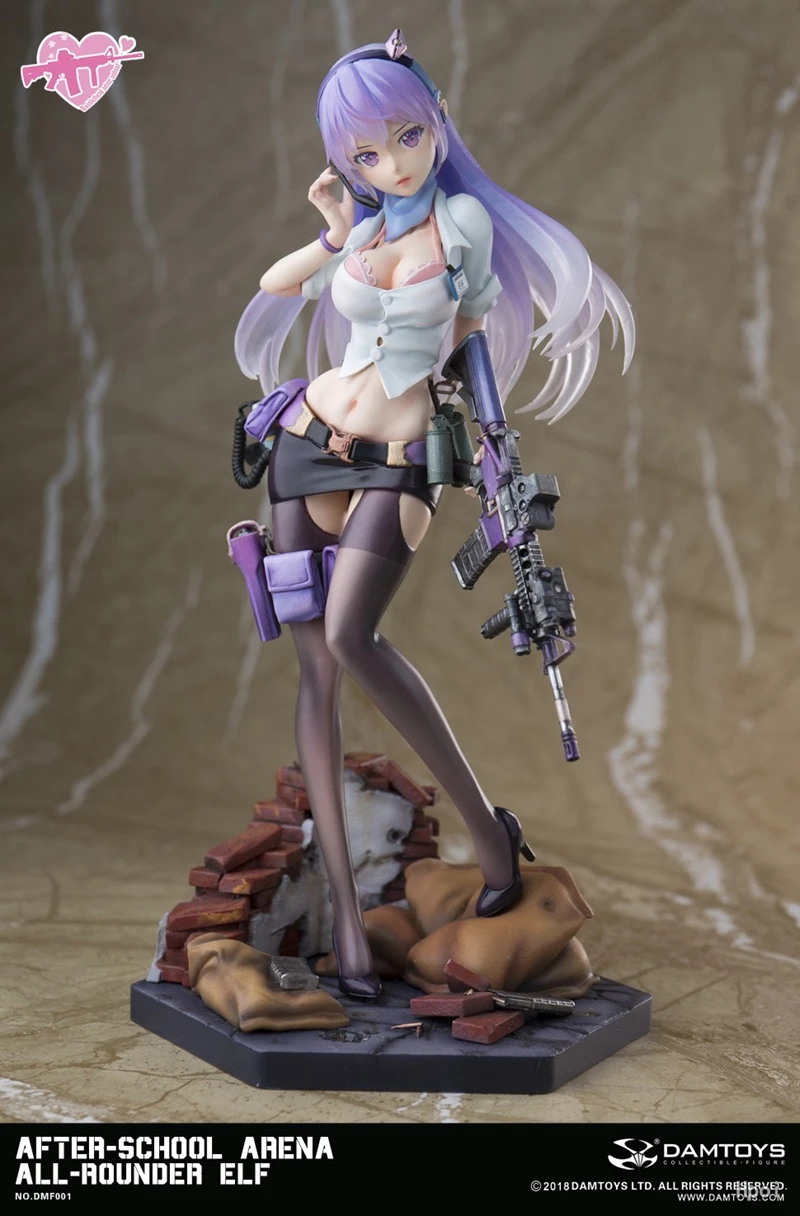 Figura de Anime Gril Sexy para después de la escuela, primera foto: elfo todoterreno, figura de acción, figuras de Hentai, modelo de colección para adultos, 21cm