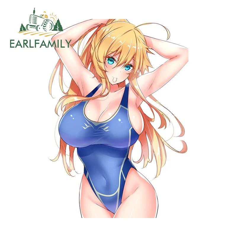 EARLFAMILY Danbooru لانسر ملابس السباحة ملصق مقاوم للماء جذع الكمبيوتر المحمول سيارة ملصق مرآة الرؤية الخلفية مكيف الفينيل اكسسوارات السيارات #1