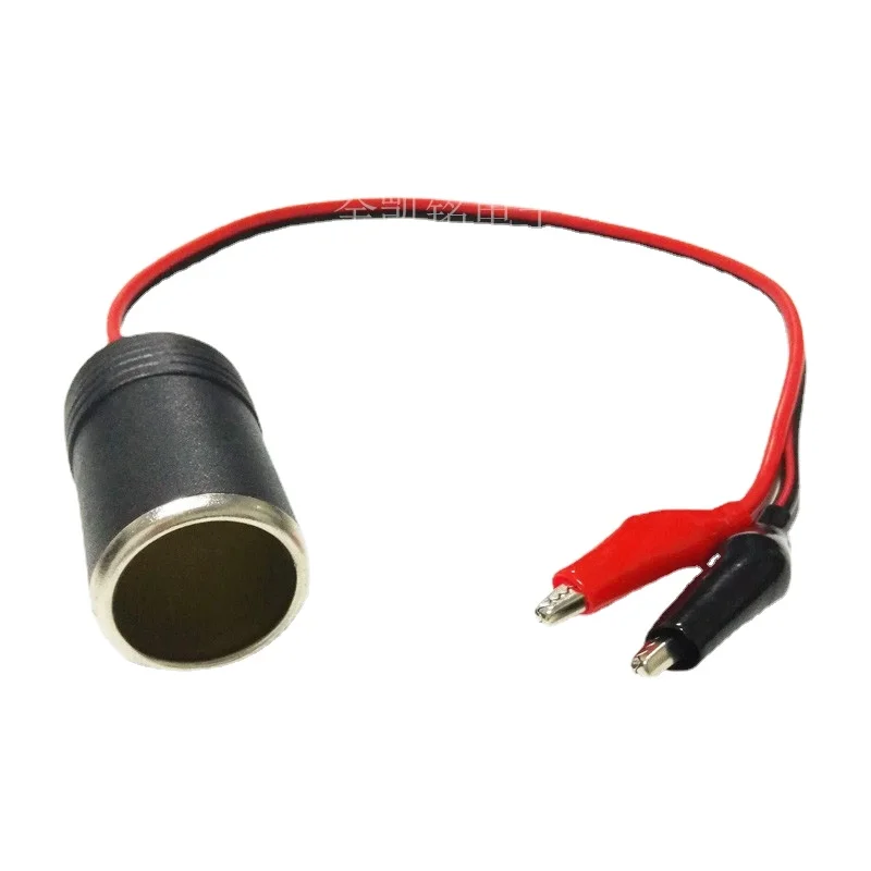 

Cigarette Lighter Socket To Mini Crocodile Clip Cable 18AWG Car Charging Socket 10A Battery Testing Clips