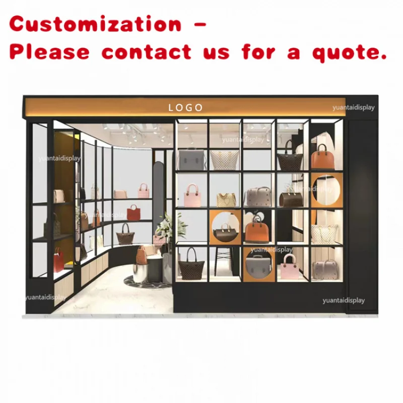 

на заказ. Модерн Сумочный магазин Индивидуальный дизайн Дисплей Витрина Торговый центр Обувь Дизайн киоска