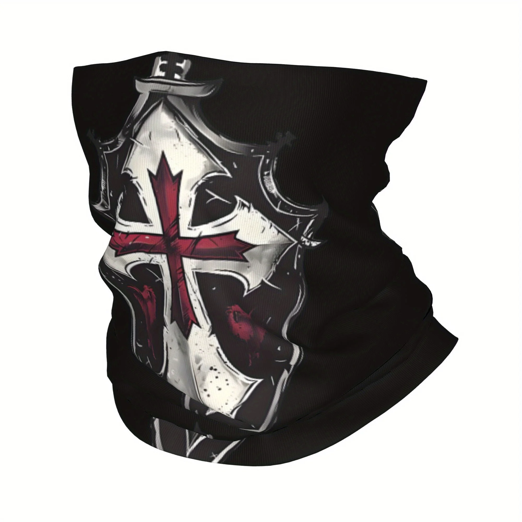 Cool Knight Cross Armor Thin Bandana Neck Gaiter Wrap Scarf Headband Neck Cover Bandana Face Cover Unisex