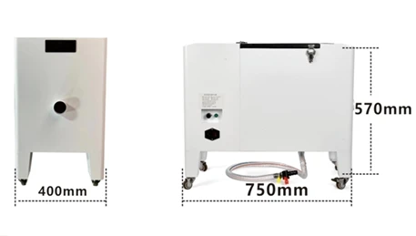 Oil separation powder oscillator powerful suction air purifier