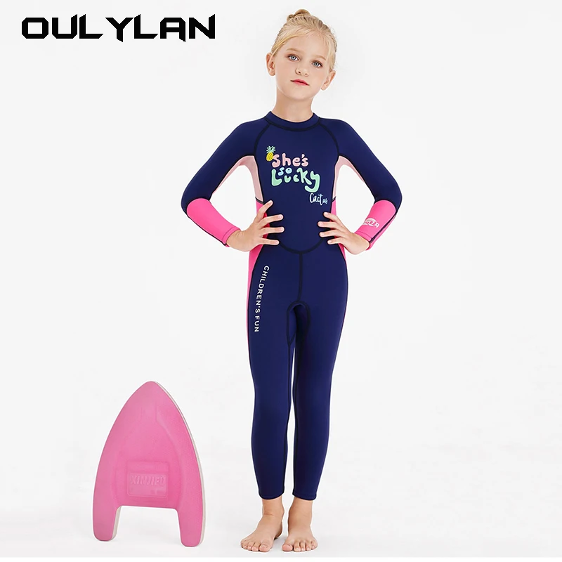 

Children's Warm Swimwear2.5MMOne-Piece Diving Suit Long Sleeve Cold-Proof Snorkeling Surfing Dive Skin