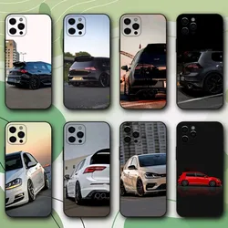 Car Sport G-Golf G-GTI Phone Case For iPhone 16,15,14,13,12,11,Pro,X,XS,Max,XR,Plus,Mini Soft Black Cover