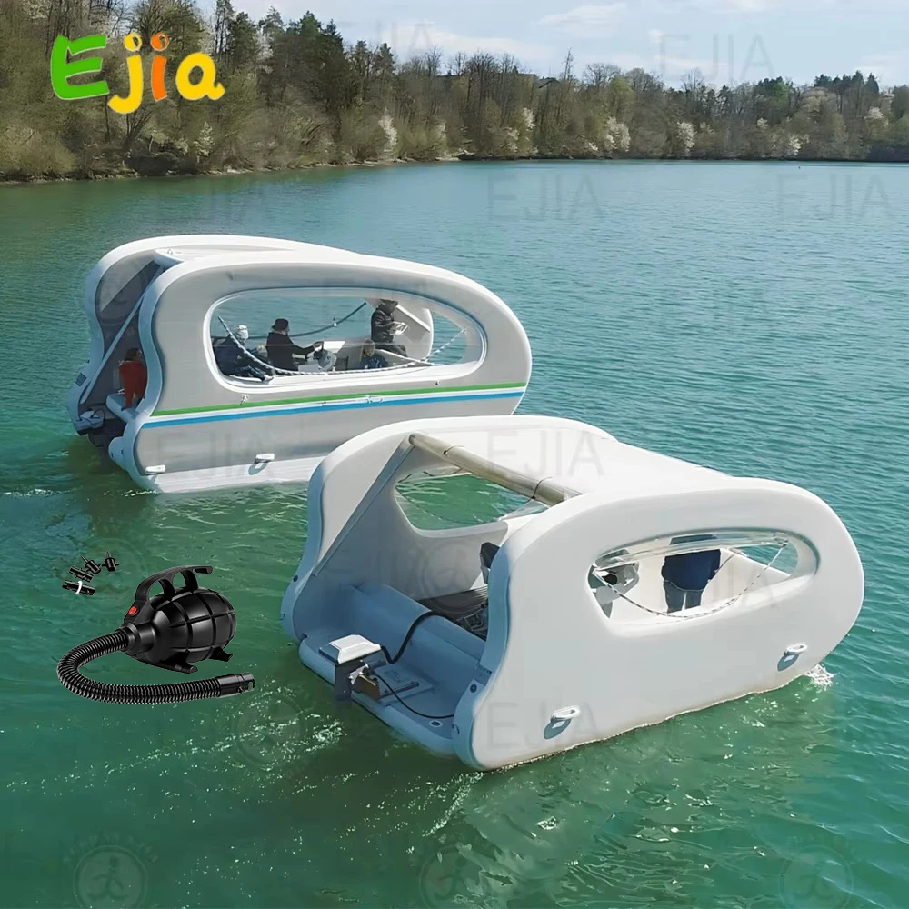 Portable Floating Water Platform Pontoon House Boat All-Electric Solar Powered Boat Zero-Emission Pontoon Fishing Boat For Water