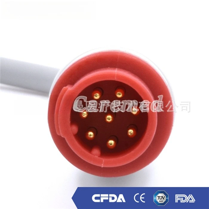 Compatible with Bionetbm3 ECG Monitoring Repeated All-in-one Cable Three-lead Wire Buckle 8P Monitors