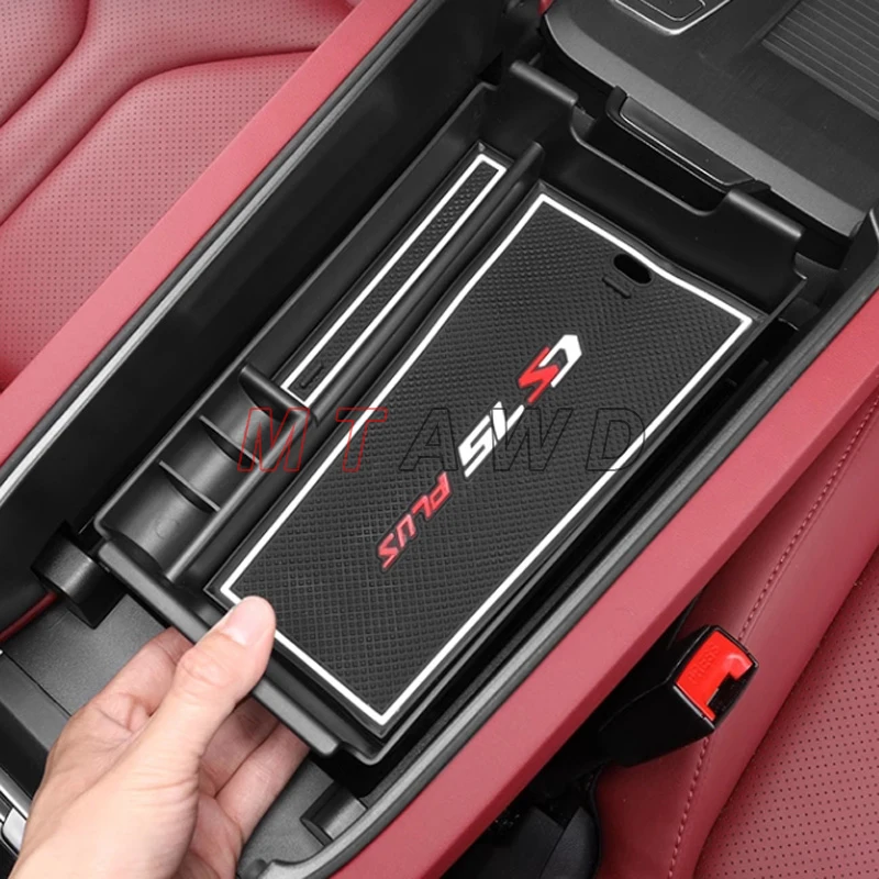 For Changan CS75 Plus Accessory 2021-2023 2024 ABS Plastic Car Center Console Armrest Storage Box Sticker Protector Trim Styling