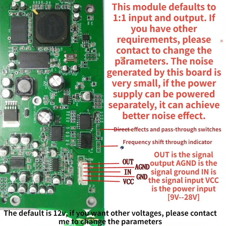 Microphone Anti-howling Feedback Suppressor Module Special Automatic Frequency Shifter Processing Board for Stage KTV