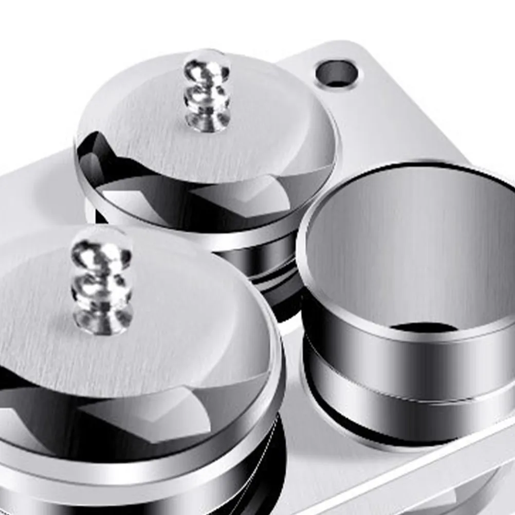 3Pcs Manicure Tool Set Stainless Steel Cups Powder Liquid Container Nail Art Storage Dappen Dish Nail Styling Equipment