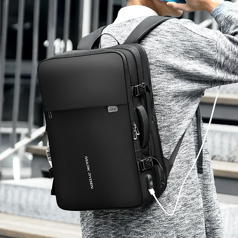 Mark Ryden 17 pollici Laptop Anti-ladro Mochila Zaino da uomo Ricarica USB Borsa da viaggio spaziale multistrato