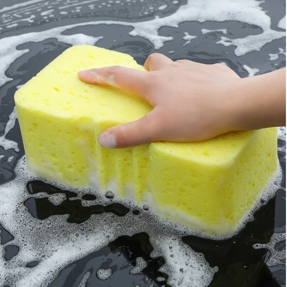 2pcs Durable Large Size Car Wash Sponge Scratch-Free Foam Cleaning Sponge Block High Density Wax Polishing Sponge Car Washing