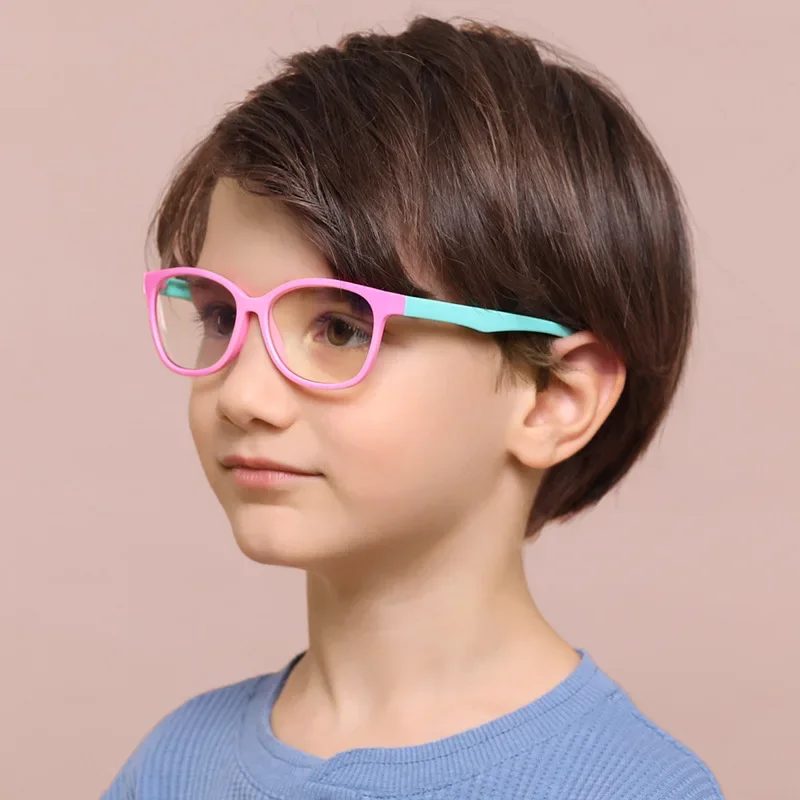 New Fashionable Children's Anti Blue Light Small Frame Computer Goggles Non Prescription Children's And Boys' Decorative Glasses