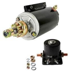 586279 Starter & relay For Omc Johnson Evinrude 5713 18-5624, 40-50Hp 1989-2001 583482 585056 5059240-M030SM 383622 395419