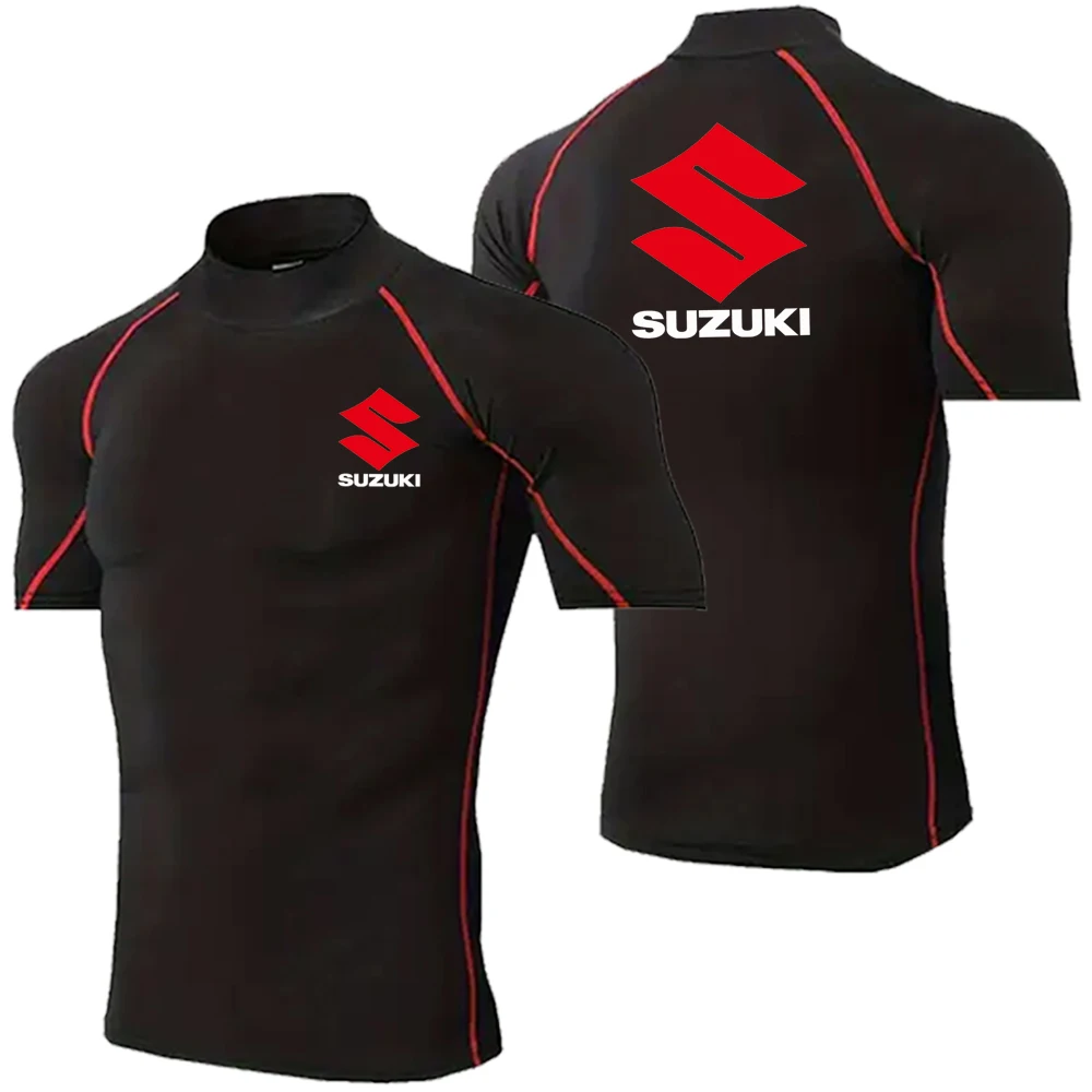 

Suzuki Logo Men's Fitness wear, Compressed, Tight, Breathable, Comfortable, Gym, Outdoor Cycling, Motorcycle Show off Figure