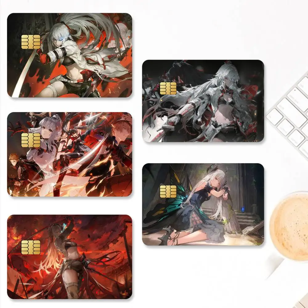 Game Punishing Gray Raven Credit Card Stickers Skin For Bank Bus Metro 4PCS Cover Film Gift