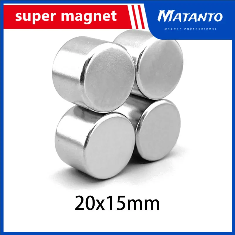 

1/2/5/10PCS 20x15 mm Bulk Round Rare Earth Magnet 20mm X 15mm Round Search Magnet 20x15mm Disc Neodymium Magnet 20*15 mm N35