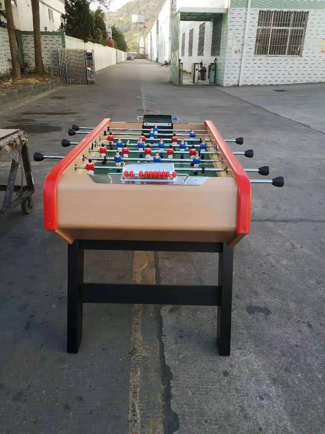 Adult French Telescopic MDF Indoor Soccer Table with 9mm Playfield Customizable Football Machine