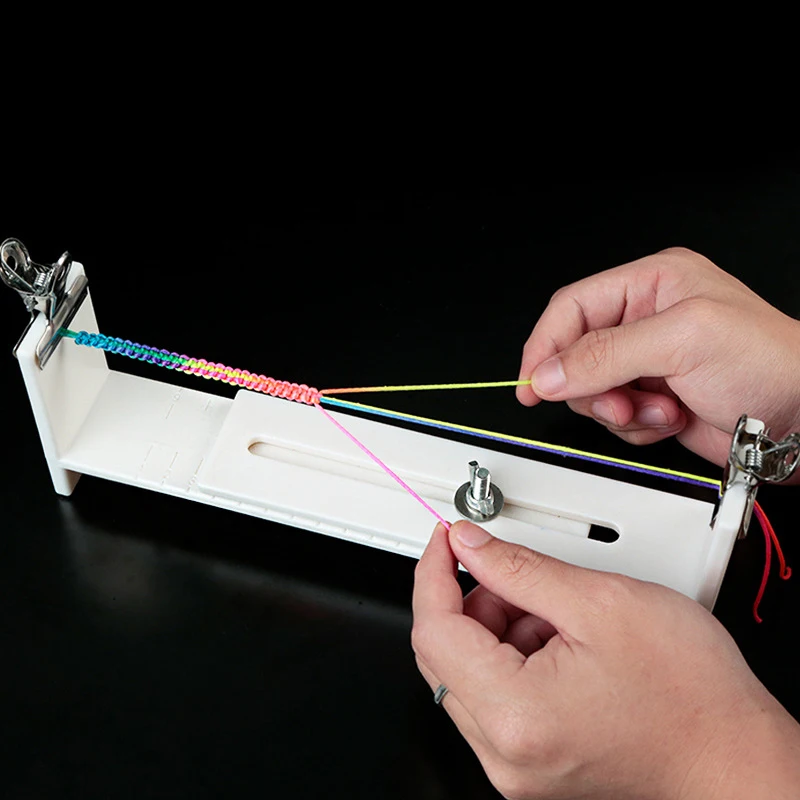 DIY Bracelet Making Red Rope Braiding Frame Handmade Fixed Tool for Braided Rope Artifacts Knitting Plate