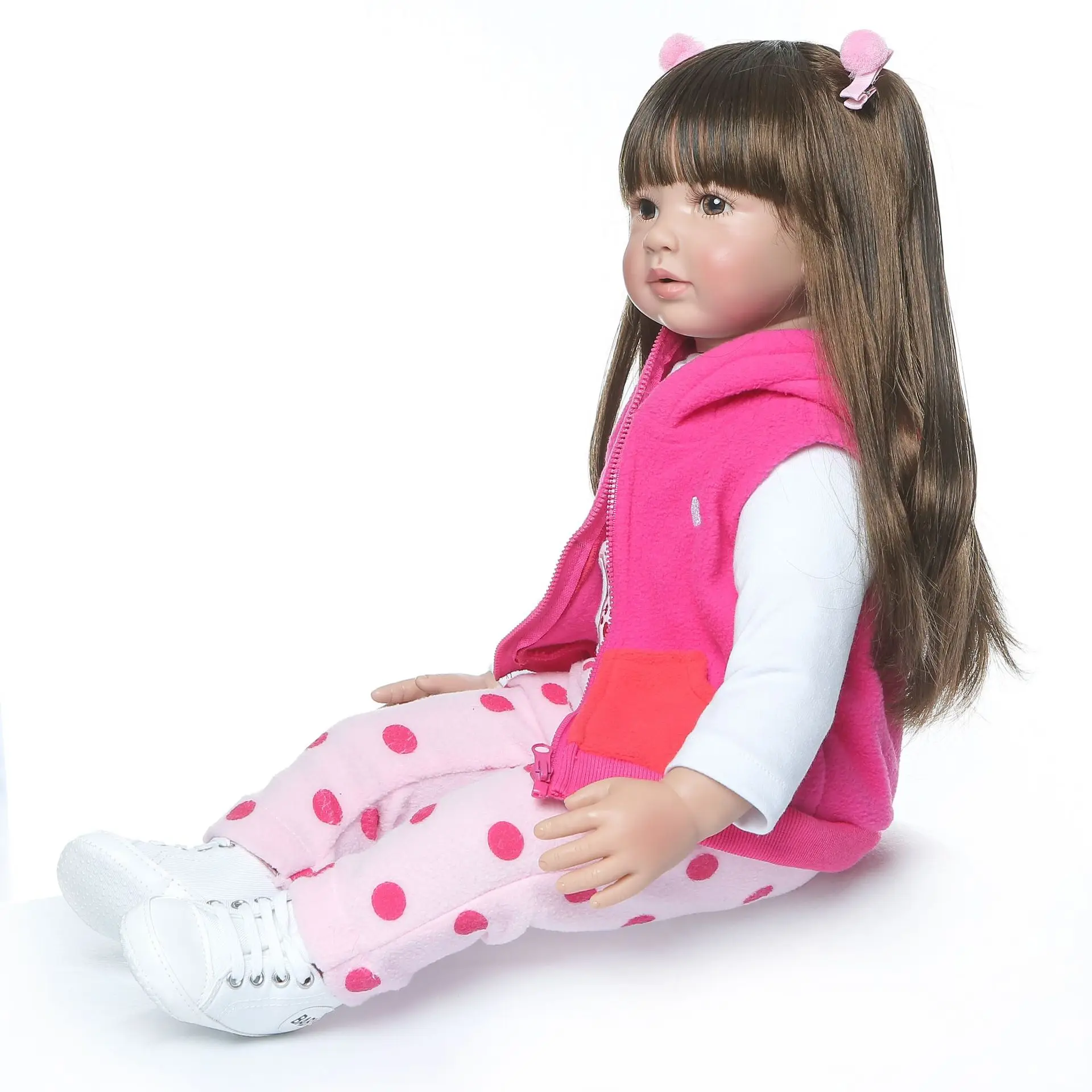 Muñecas Reborn Realistas Niña 24 Pulgadas Muñecas Reborn Realistas Hechas a Mano Bebé Recién Nacido con Cuerpo de Vinilo Suave Muñecas Bebé de la Vida Real