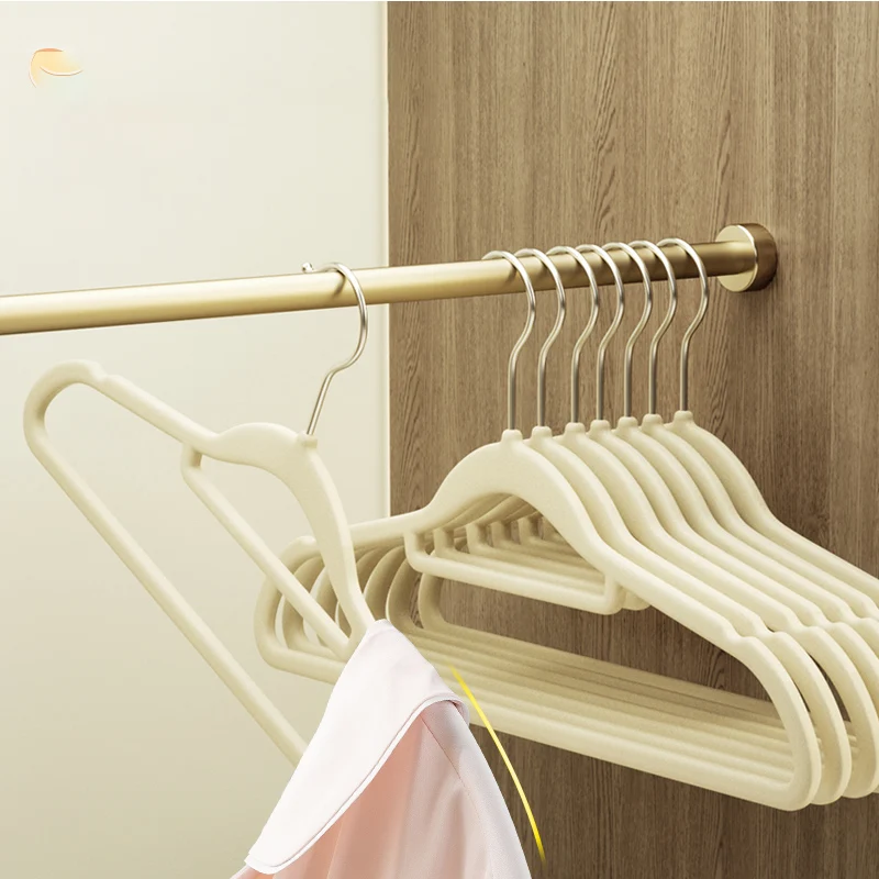 

Non-slip Clothes 41CM Seamless FlockingHanger Clothes Rack Coat Suit Shirt Pants Hanger Wardrobe Clothing Storage Hanging Rack