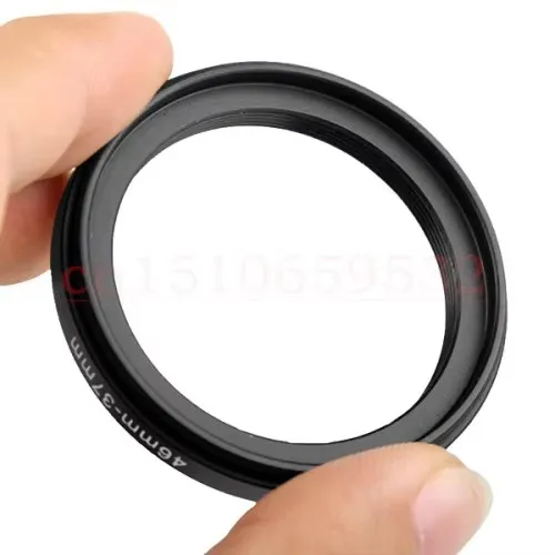 10pcs 46-37mm 46mm-37mm 46 to 37 Black Aluminum metal Neutral Brand Step down Filter Ring lens Adapter