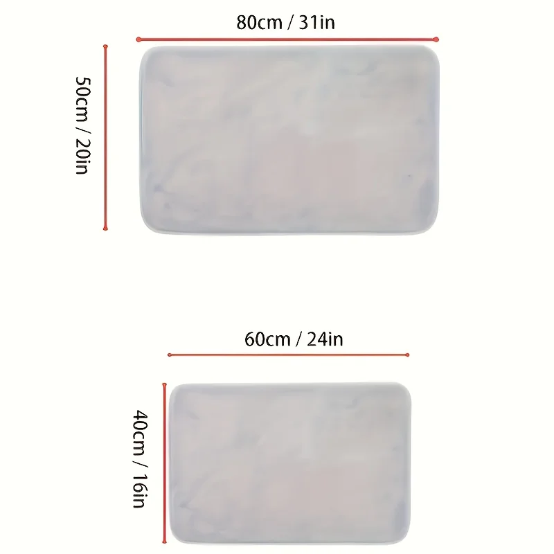 2D Flat-1pc Super Absorbent Bath Mat , Suitable for bedroom bathroom, entrance door mat.