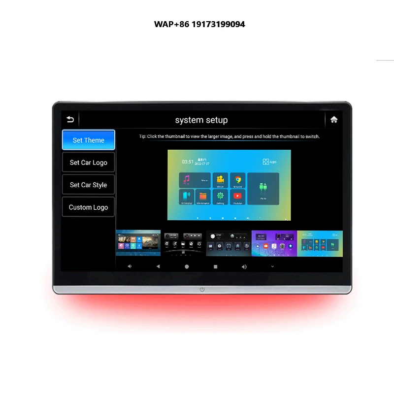 جديد 14 بوصة شاشة تلفزيون ذكي المقعد الخلفي مشغل الترفيه HD IPS تدوير الشاشة 8 + 128 جيجابايت أندرويد 12 سيارة مسند الرأس تلفزيون السيارة #1