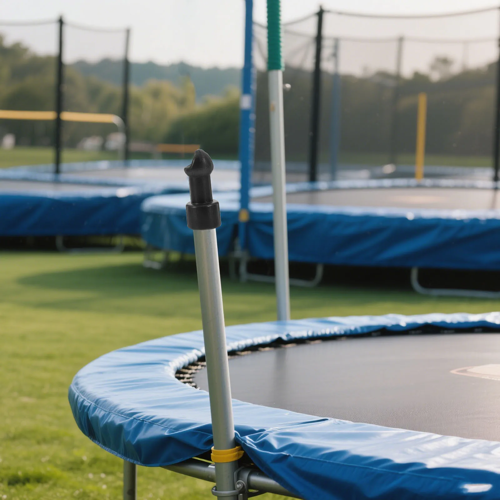 

10Pcs Trampoline Pole Caps Weather-Resistant Durable Plastic Tube Protectors Easy Installation Safety Trampoline Caps