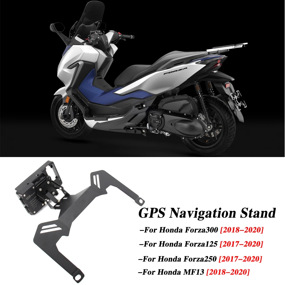 For Honda Forza 300 250 125 MF13 Phone Holder Forza300 Stand Holder Smartphone Phone Holder Stand GPS Navigator Plate Bracket