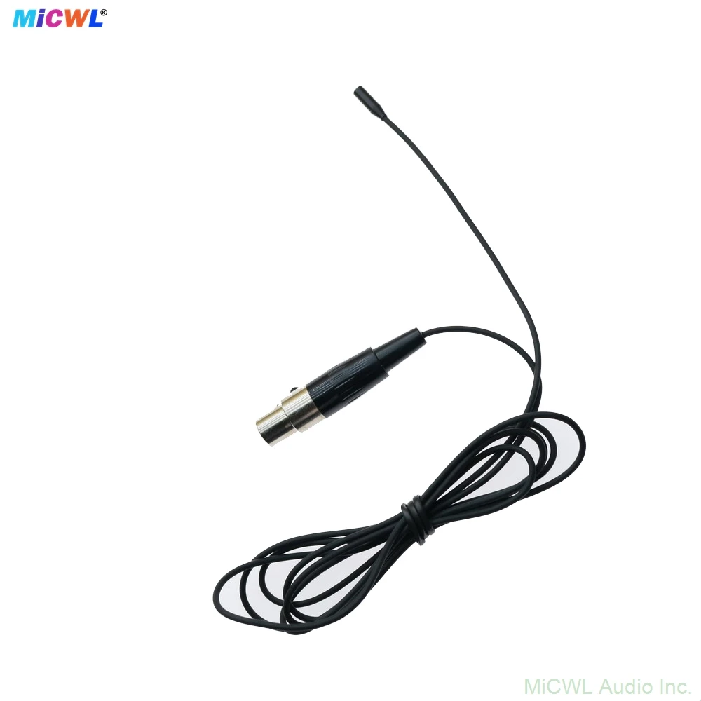 Shure Sennheiser AKG 무선 포켓 벨트팩 시스템용 검정색 TL48 매우 미니 클립온 라펠 마이크