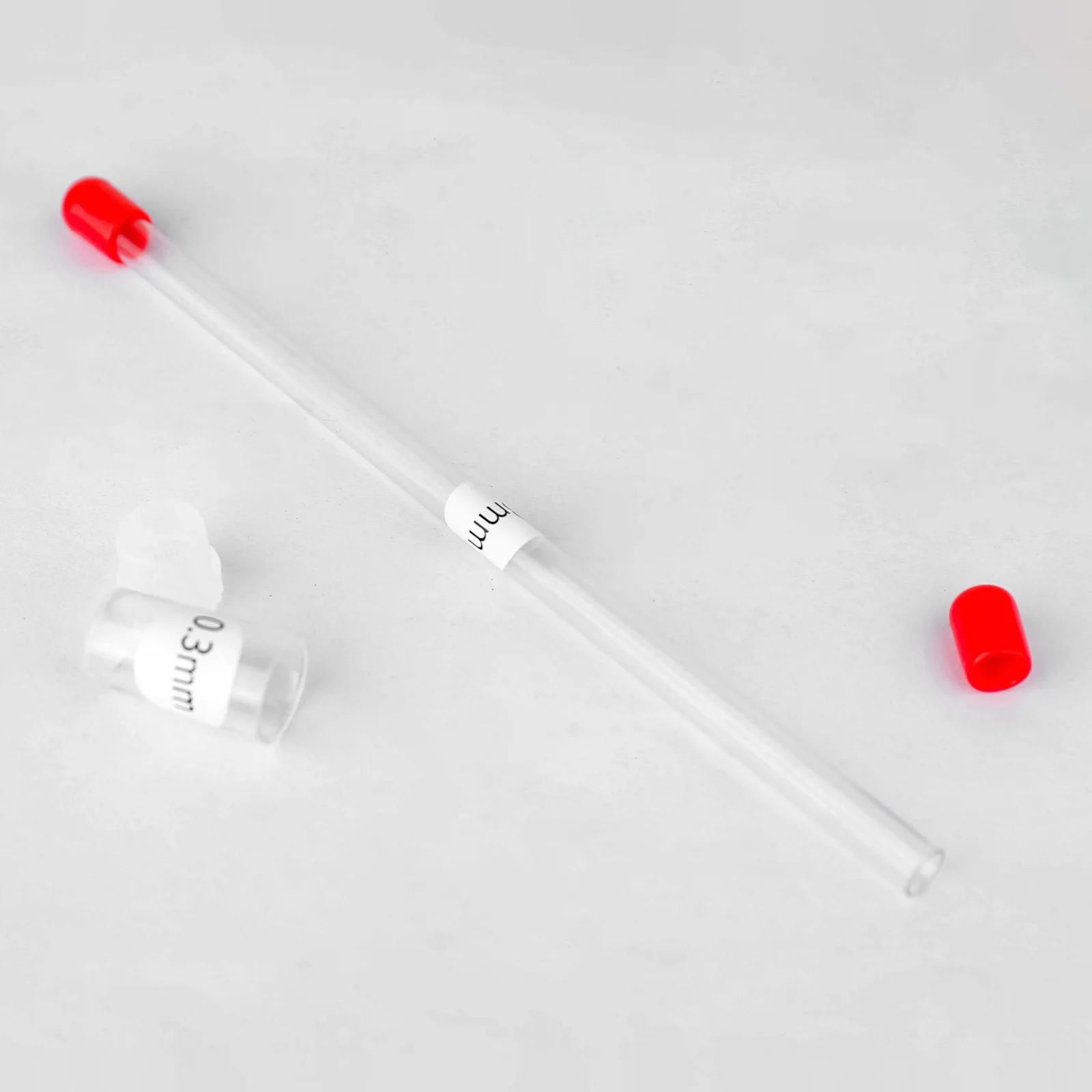 Empty Storage Container Tube for Airbrush Needle Nozzle Replacement 0.2mm 0.3mm 0.5mm Labeled Air Brush Accessories Tools Parts