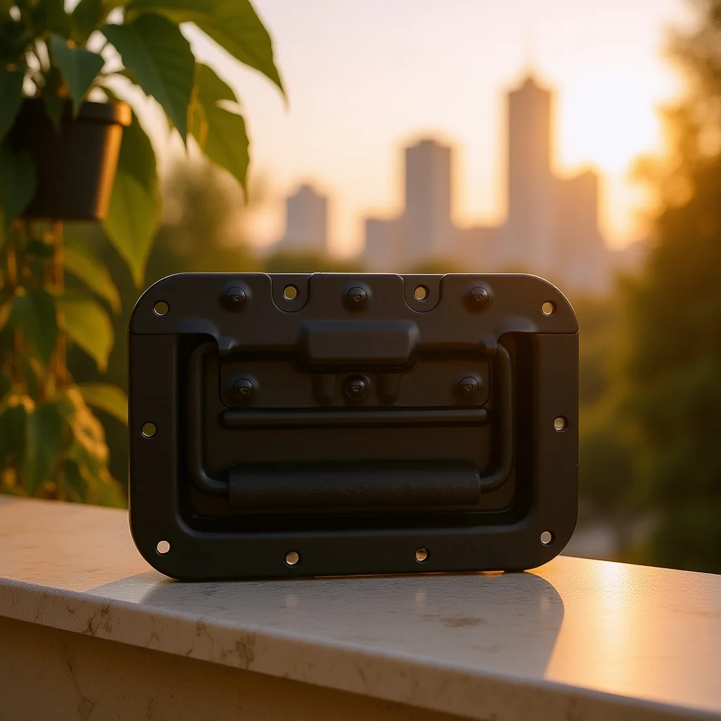 

Durable 8mm Spring Loaded Recessed Handle Padded Grip Iron for Cabinets Speaker Boxes Kitchen Hardware Accessories