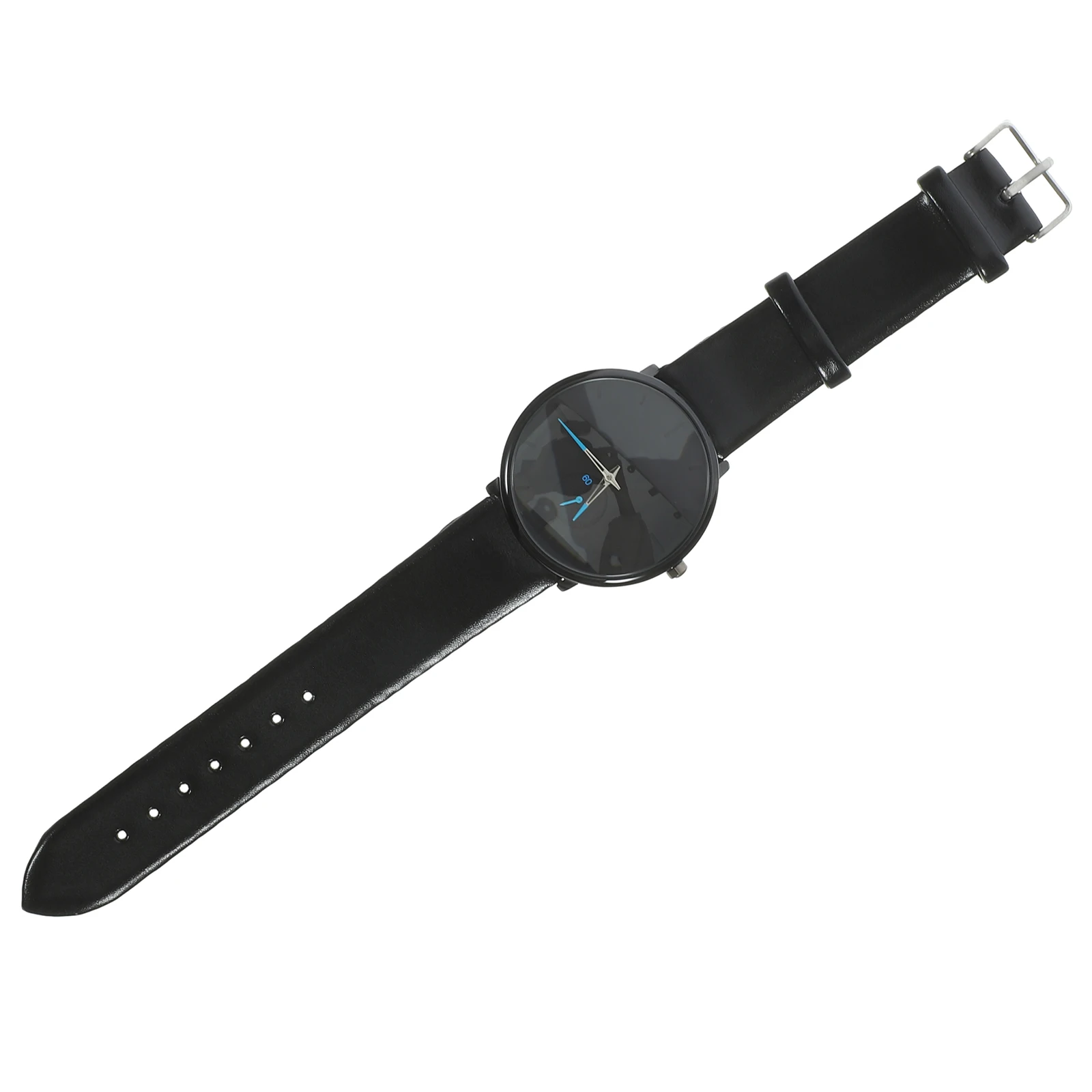 

Mens Luminous Waterproof Watch Fashion Quartz Black Watchband Silent Precise Time Any Occasion Gift Mens Watch