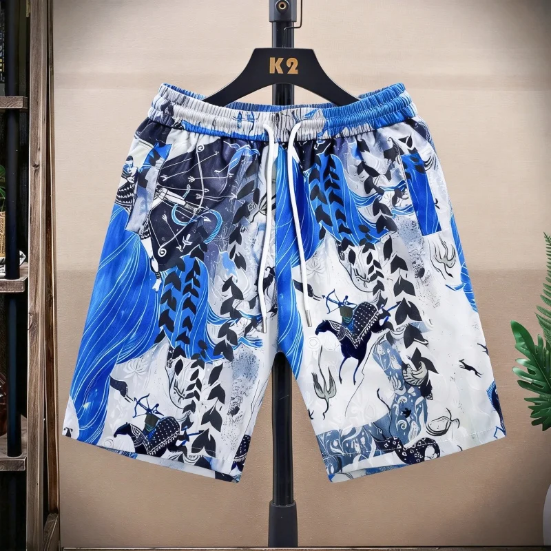 Men's Chinese Style Daily Luxury Summer Shorts Beach Outdoor Fishing Sports Pants 2026 New Casual Fashion Clothing
