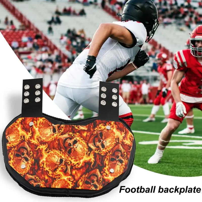 Football Backplate Professional Kids Football Back Pad Hard Outer Shell Rear Lower Back Protector Lower Back Pads Football