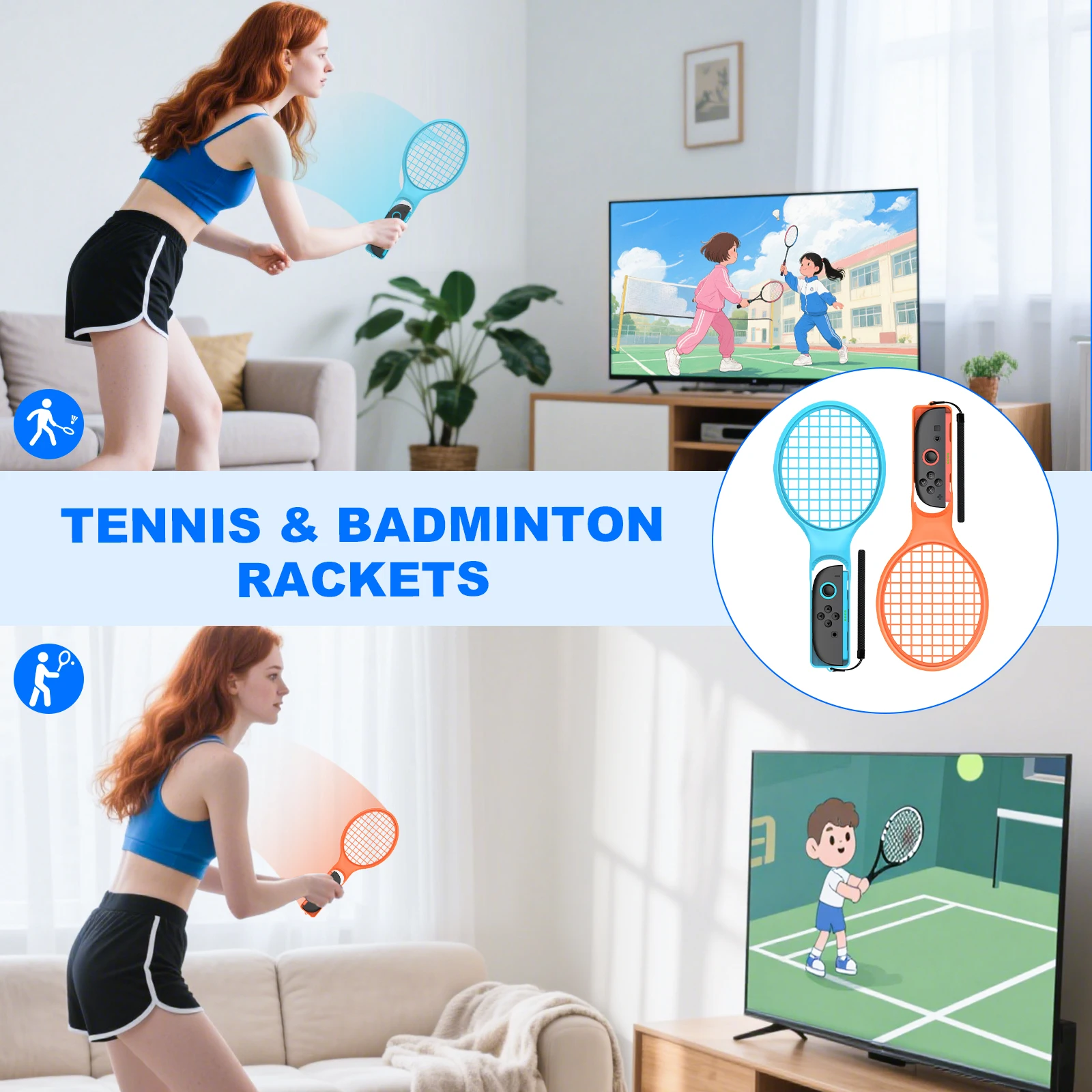 BEBONCOOL للتبديل 2 منافذ الملحقات حزمة التبديل مجموعة ملحقات الأسرة الرياضية المتوافقة مع ملحقات الألعاب Switch 2 #3