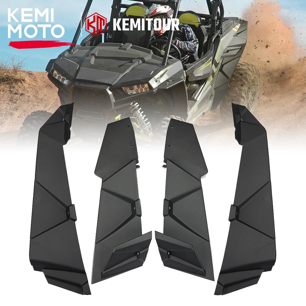 

KEMIMOTO UTV Rear Extended Fender Flares Compatible with Polaris RZR XP 1000 / XP 4 1000 2014-2023 Wider Extra Full Mud Guards