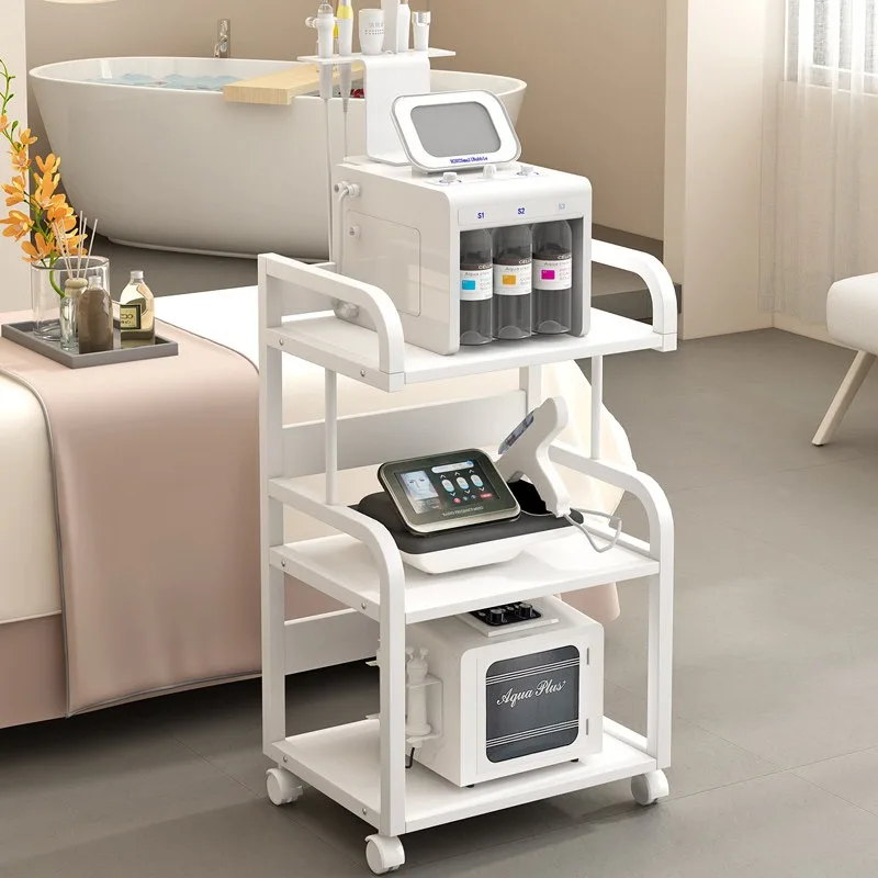 

Aesthetic Auxiliary Cart Lash Designer Handcart Transport Trolley Eyelash Extensions Nail Salon Furniture Wagon Wheelbarrow Iron