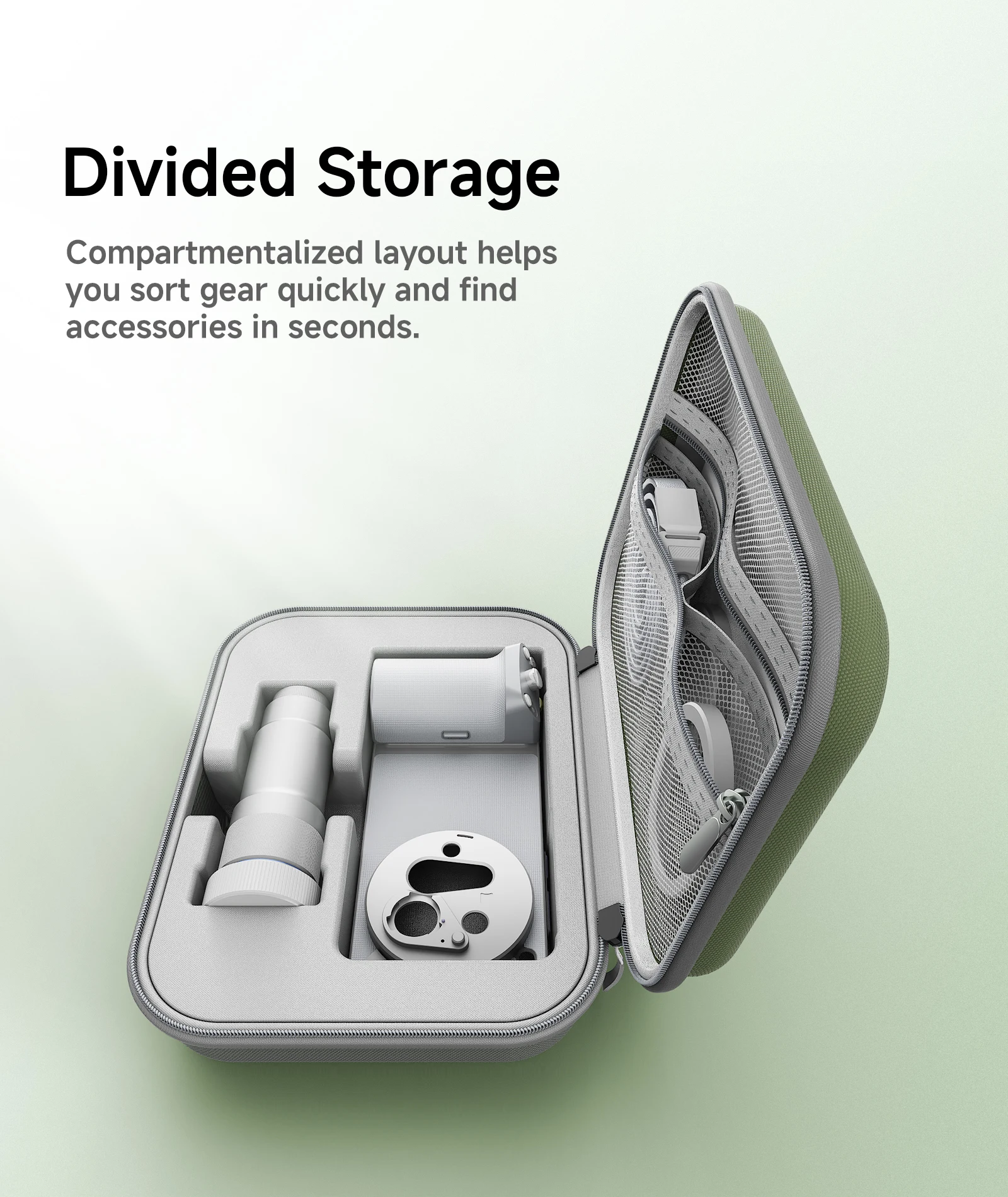 PICKOGEN Aufbewahrungstasche, sturzsichere Hartschalen-Handtasche für VIVO X300S X300 Ultra (G2 Ultra) Telekonverter-Fotografen-Kit – Detail 3